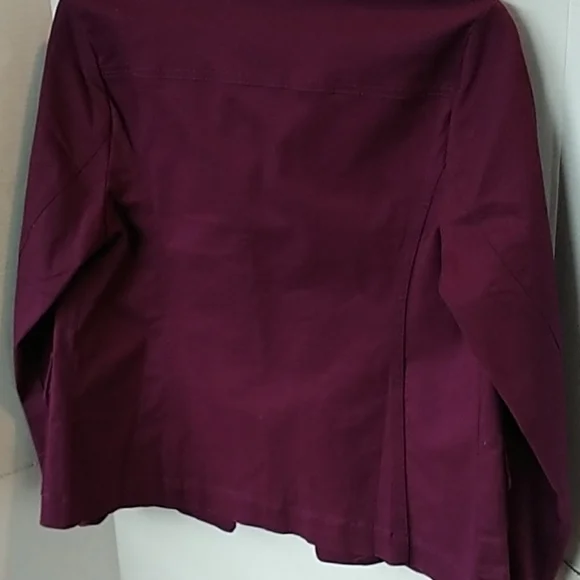 Appleseed's Wine Cotton/Spandex Classic Jacket PS - Picture 5 of 7